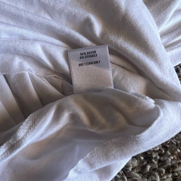 Bailey 44 hooped long sleeve white top size Small grunge neutral - Picture 10 of 10